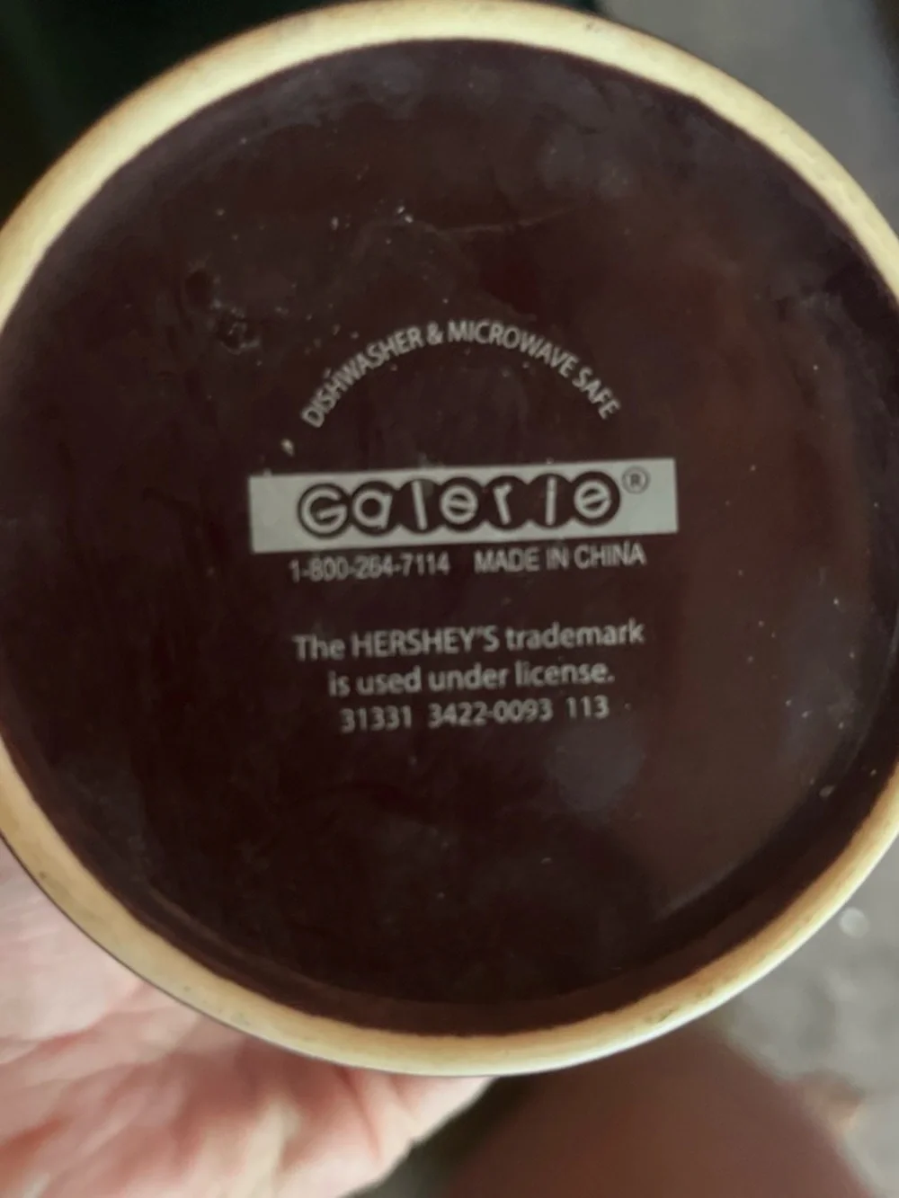 hershey maroon ceramic